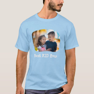 T-shirt Best KID Ever téléchargez votre photo de famille h