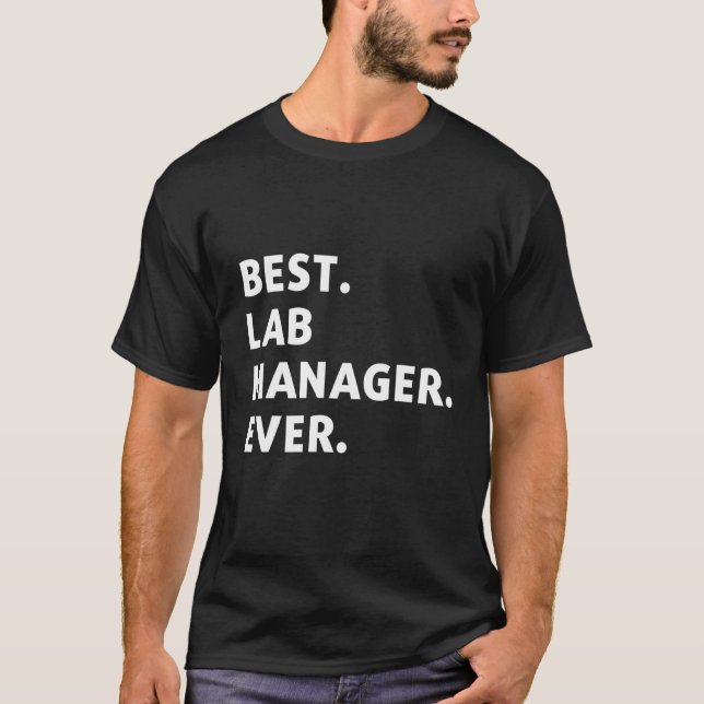 T-shirt Best Lab Manager For Coworkers Collegues Worker Bo (Devant)