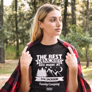 T-shirt Best made at family camping custom
