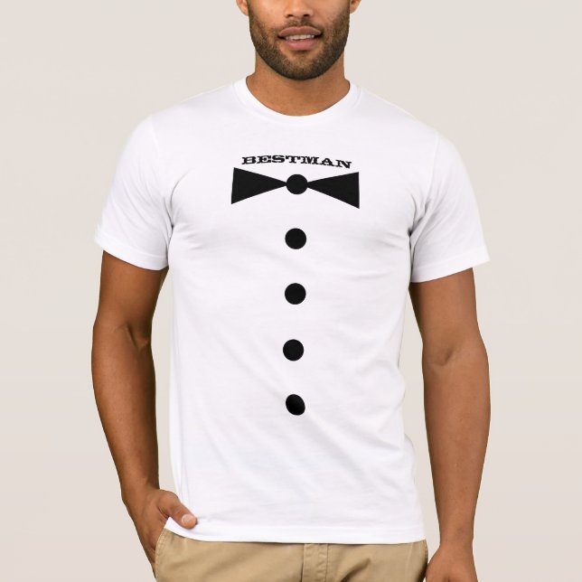 T-shirt Best Man Bowtie (Devant)