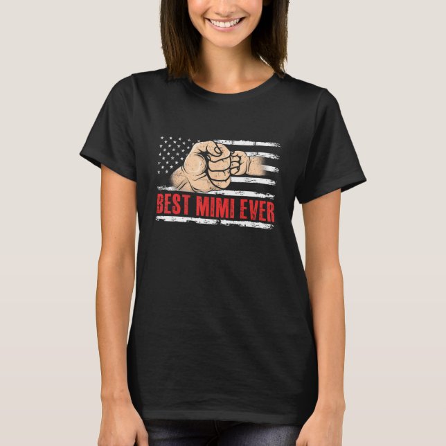 T-shirt Best Mimi Ever US American Flag 4th Of July (Devant)