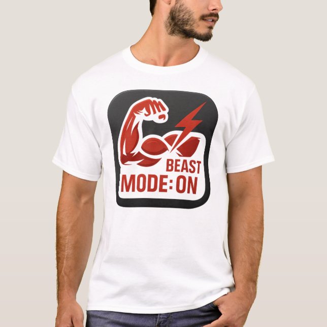 T-shirt Best Mode ON, T-Shirt, for Gym lovers (Devant)