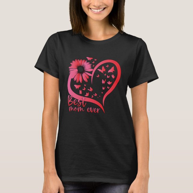 T-shirt Best Mom Ever Happy Mothers Day 2023 Butterfly Mom (Devant)