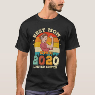 T-shirt Best Mom Since 2020 Son Daughter Matching Bday Mot