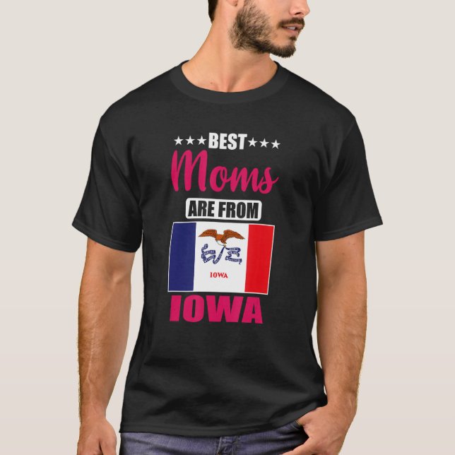 T-shirt Best Moms are from Iowa (Devant)