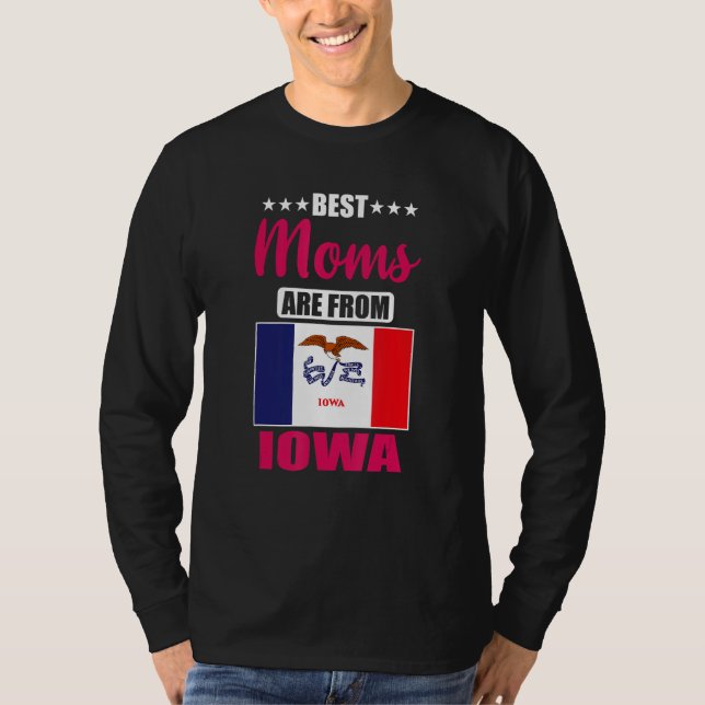T-shirt Best Moms are from Iowa (Devant)