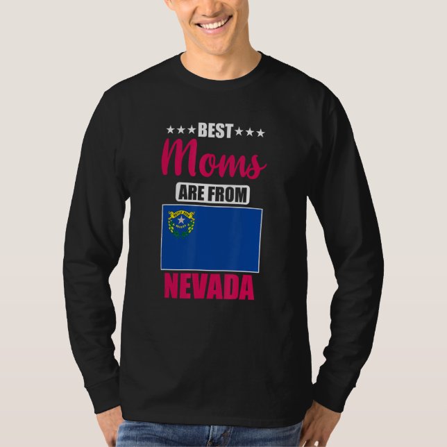 T-shirt Best Moms are from Nevada (Devant)