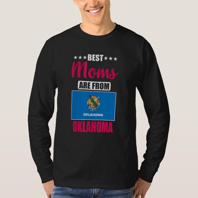 T-shirt Best Moms are from Oklahoma (Devant)