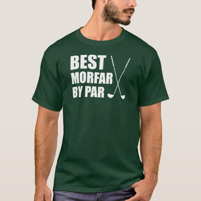 T-shirt Best Morfar By Par Swedish Grandpa Golf (Devant)