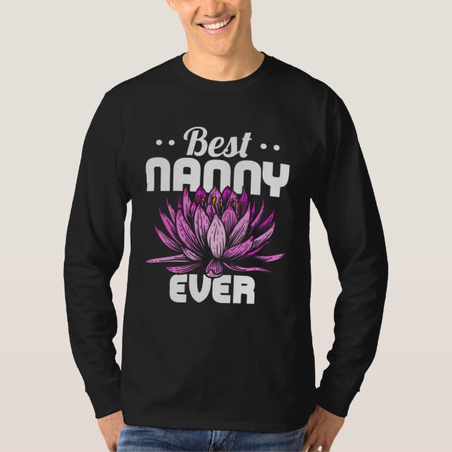 T-shirt Best Nanny Ever Cute Grandmother Nanny Mothers Day (Devant)