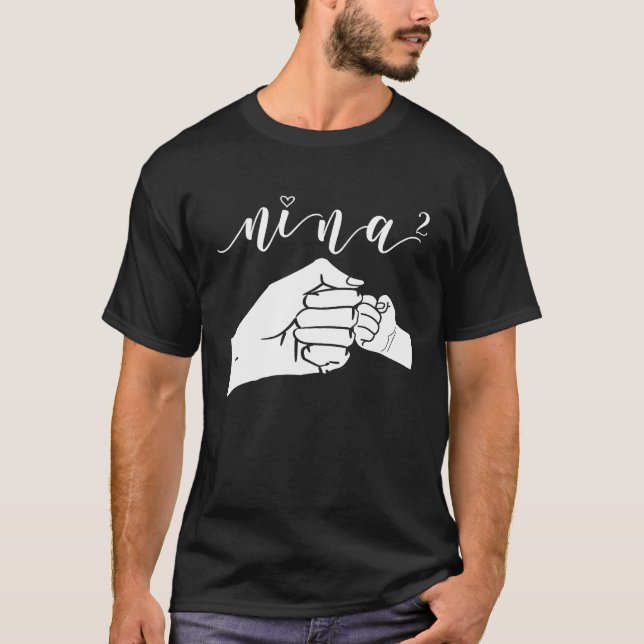 T-shirt Best Nina Ever Auntie Designs (Devant)
