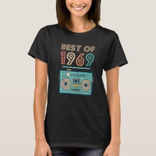 T-shirt Best Of 1969 53e Anniversaire Cassette Retro Vinta