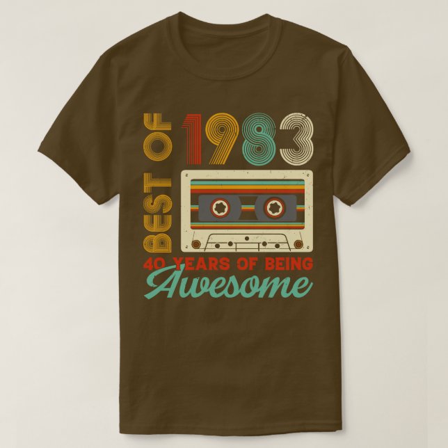 T-shirt Best Of 1983 Limited Edition Anniversaire 1 (Design devant)