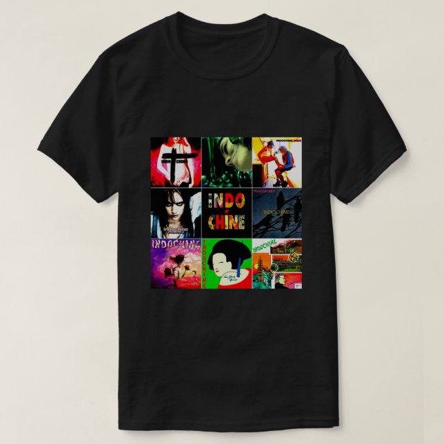 T-shirt Best Of Seller Logo Music Indochine Band De Wila (Design devant)