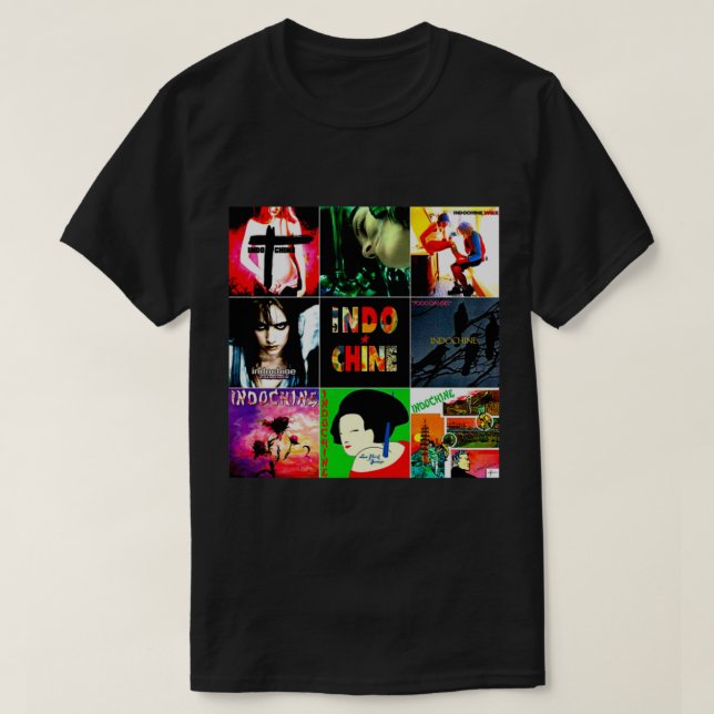 T-shirt Best Of Seller Logo Music Indochine Band De Wila (Design devant)