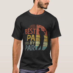 T-shirt Best Pa By Par Fête des pères Golf Cadeau Grandpa