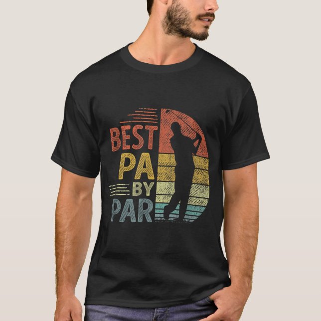 T-shirt Best Pa By Par Fête des pères Golf Cadeau Grandpa (Devant)