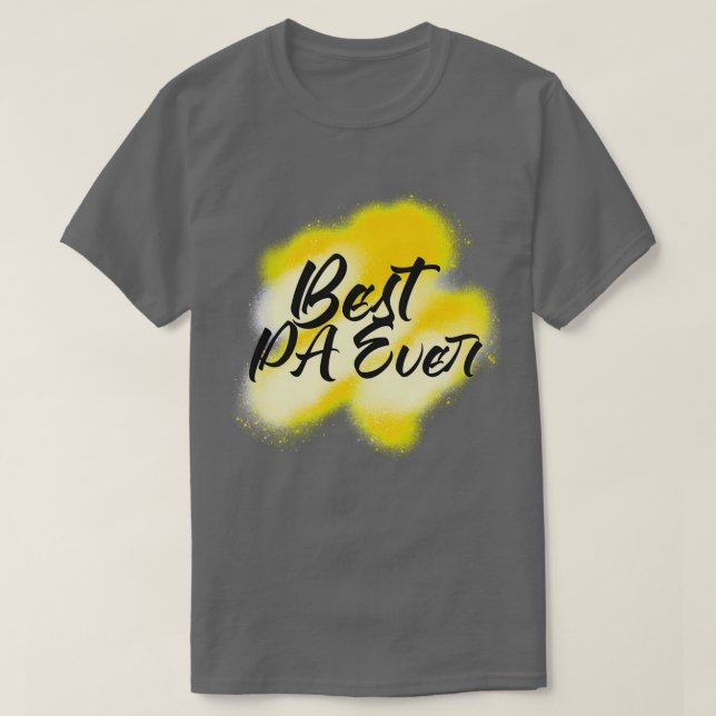 T-SHIRT BEST PA JAMAIS AMUSANT ASSISTANT PHYSIQUE CITE BLA (Design devant)