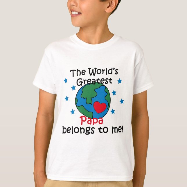 T-shirt Best Papa appartient à moi (Devant)