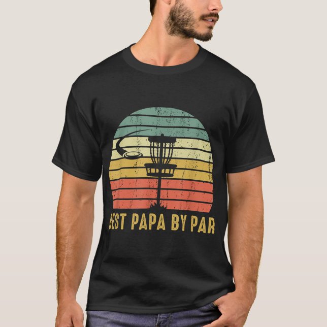 T-shirt Best Papa By Par Funny Disque Golf Cadeau Pour Pap (Devant)