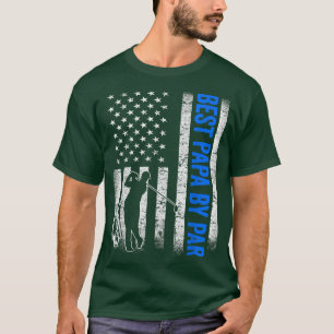 T-shirt Best Papa By Par Golf Lover Golfing Golfing Père'