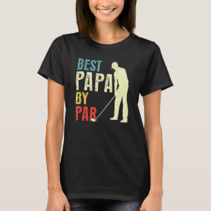 T-shirt Best Papa By Par Par Golf Fête des pères Papa