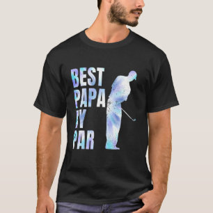 T-shirt Best Papa By Par Tie Dye Fête des pères Golf Group