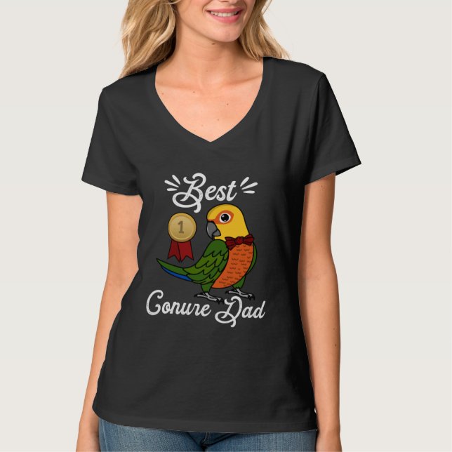 T-shirt Best Parrot Dad I Jenday Conure (Devant)