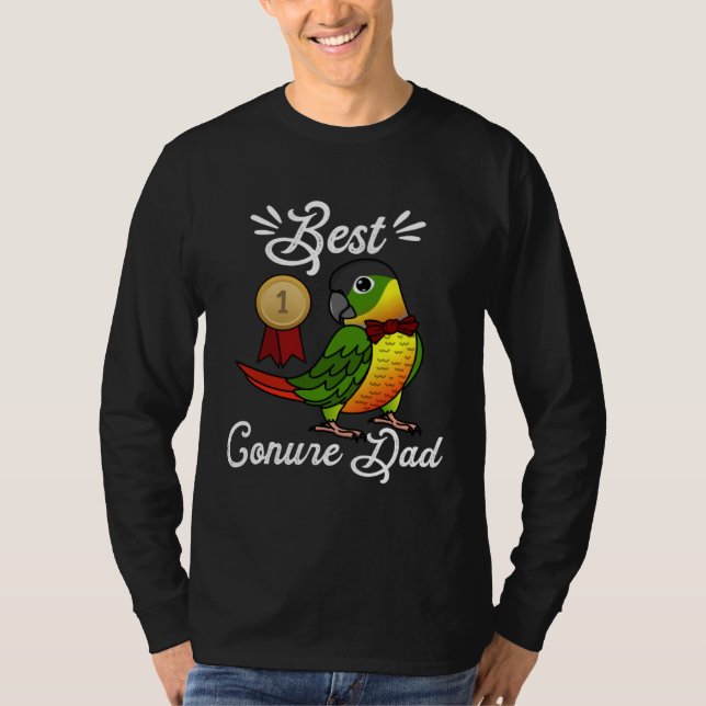 T-shirt Best Parrot Dad I Yellow sided Green Cheek Conure (Devant)