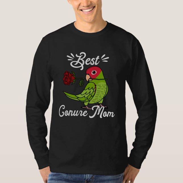 T-shirt Best Parrot Mom I Cherry headed Conure (Devant)