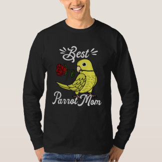 T-shirt Best Parrot Mom I Yellow Parrotlet