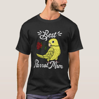 T-shirt Best Parrot Mom I Yellow Parrotlet