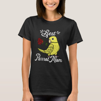 T-shirt Best Parrot Mom I Yellow Parrotlet