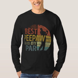T-shirt Best Peepaw By Par Fête des pères Golf Cadeau Gran
