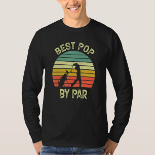T-shirt Best Pop By Par Par Vintage Golf Funny Père Day