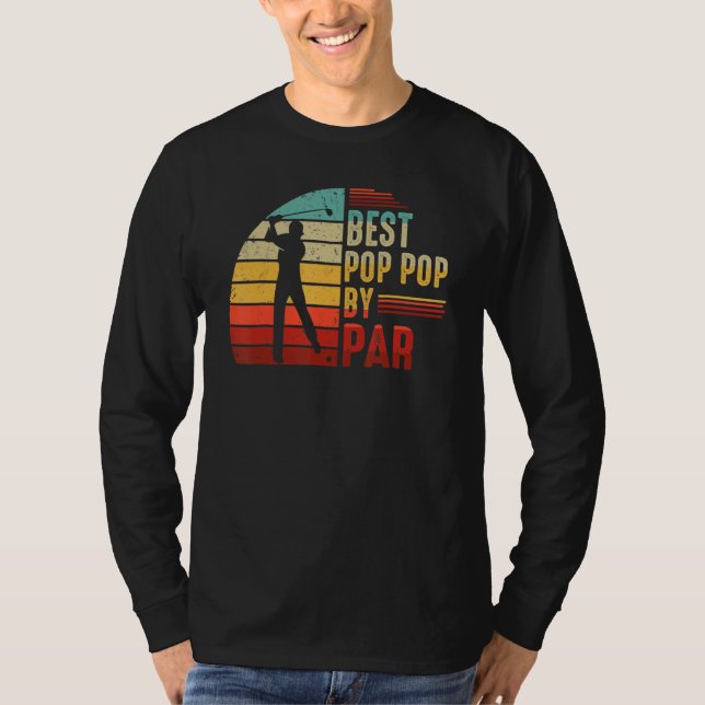 T-shirt Best Pop Pop By Par Golf   Best Fathers Day Mens (Devant)