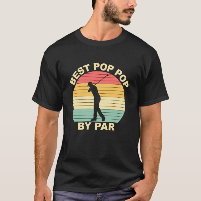 T-shirt Best Pop Pop Par Par Par - Golf (Devant)