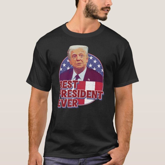 T-SHIRT BEST PRESIDENT EVER (Devant)