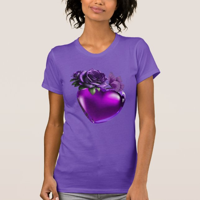 T-shirt best purple shirt (Devant)