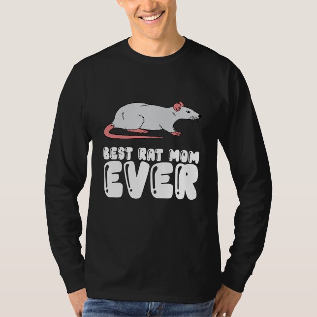 T-shirt Best Rat Mom Ever (Devant)