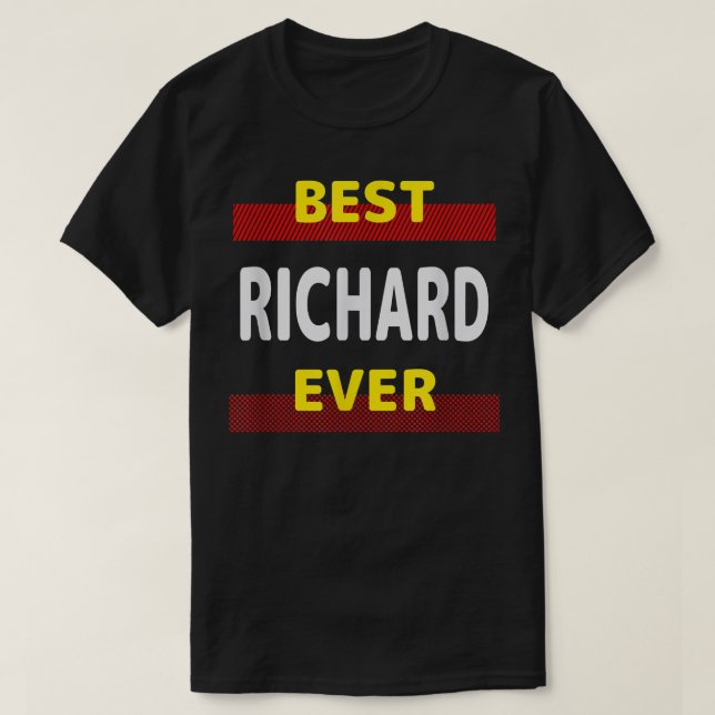 T-shirt Best Richard Ever Amis Nom Buddy Surnom Pers (Design devant)
