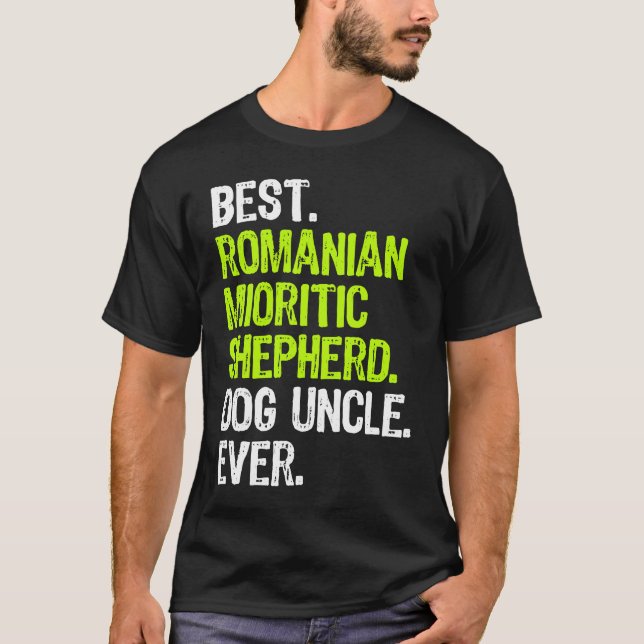 T-shirt Best Romanian Mioritic Shepherd Dog Uncle Ever (Devant)