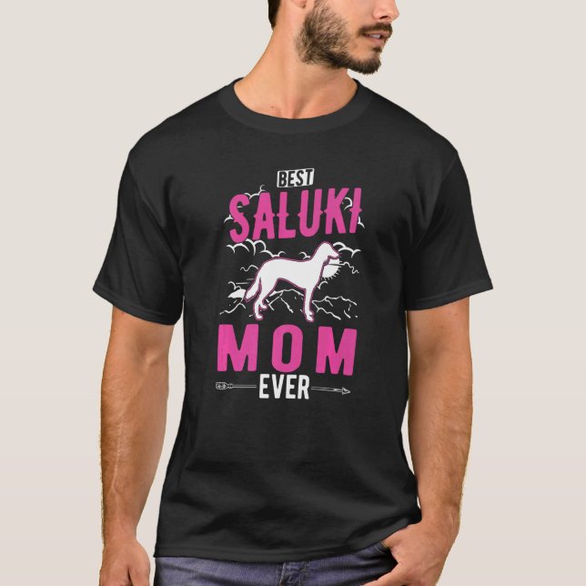 T-shirt Best Saluki Mom Ever   (Devant)
