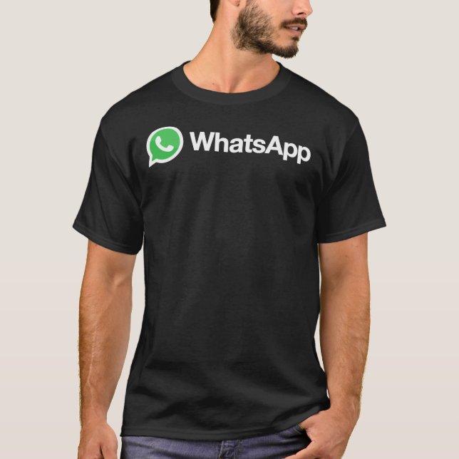 T-shirt BEST SELLER - Whatsapp Logo Merchandises Essential (Devant)