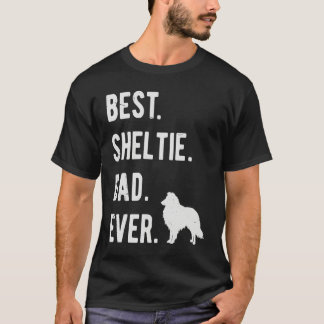 T-shirt Best Sheltie Dad Ever Mens Shetland Sheepdog Dog