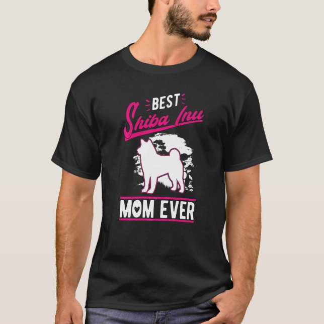 T-shirt Best Shiba Inu Mom Ever   (Devant)