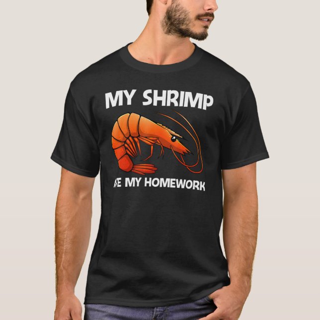 T-shirt Best Shrimp For Kids Boys Prawn Animal Seafood (Devant)