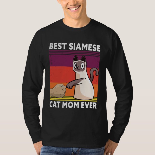 T-shirt Best Siamese Cat Mom Ever  Cat (Devant)