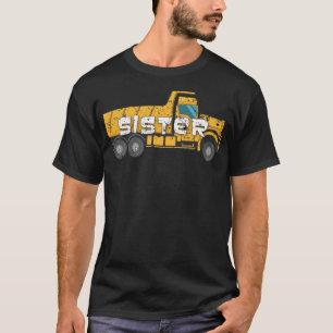 T-shirt Best Sister Yellow Construction fitness