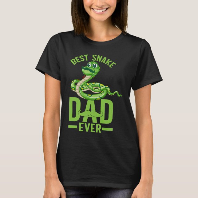 T-shirt Best Snake Dad Ever Snake Owner Snake  Snakes (Devant)